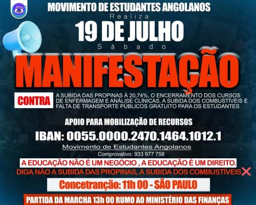 Governo de Luanda impõe itinerário rejeitado pelos estudantes