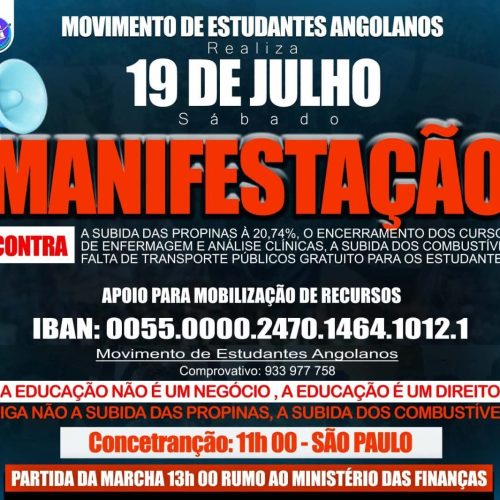 Governo de Luanda impõe itinerário rejeitado pelos estudantes